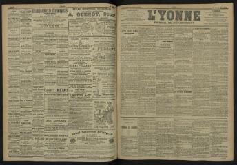 3 vues - L\'Yonne, journal du département, n° 119, mardi 23 mai 1905 (ouvre la visionneuse)