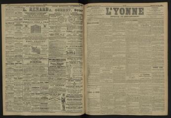 3 vues - L\'Yonne, journal du département, n° 120, mercredi 24 mai 1905 (ouvre la visionneuse)