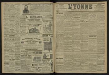 3 vues - L\'Yonne, journal du département, n° 124, lundi 29 mai 1905 (ouvre la visionneuse)