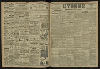 3 vues - L\'Yonne, journal du département, n° 125, mardi 30 mai 1905 (ouvre la visionneuse)
