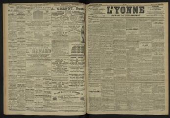 3 vues - L\'Yonne, journal du département, n° 142, mercredi 21 juin 1905 (ouvre la visionneuse)