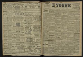 3 vues - L\'Yonne, journal du département, n° 145, samedi 24 juin 1905 (ouvre la visionneuse)