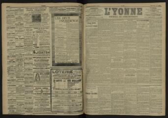 3 vues - L\'Yonne, journal du département, n° 147, mardi 27 juin 1905 (ouvre la visionneuse)