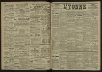 3 vues - L\'Yonne, journal du département, n° 148, mercredi 28 juin 1905 (ouvre la visionneuse)