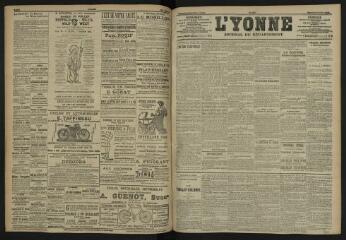 3 vues - L\'Yonne, journal du département, n° 170, mardi 25 juillet 1905 (ouvre la visionneuse)