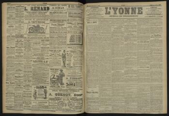 3 vues - L\'Yonne, journal du département, n° 175, lundi 31 juillet 1905 (ouvre la visionneuse)