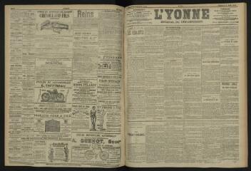 3 vues - L\'Yonne, journal du département, n° 184, vendredi 11 août 1905 (ouvre la visionneuse)