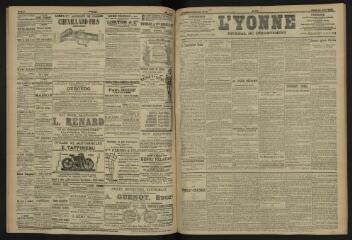 3 vues - L\'Yonne, journal du département, n° 191, lundi 21 août 1905 (ouvre la visionneuse)