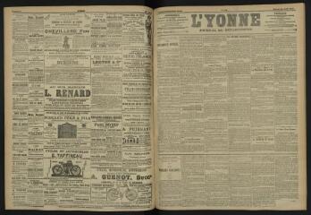 3 vues - L\'Yonne, journal du département, n° 196, samedi 26 août 1905 (ouvre la visionneuse)