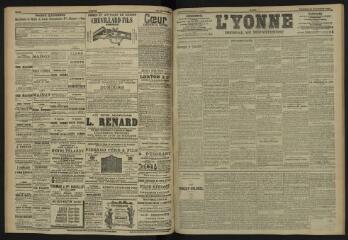 3 vues - L\'Yonne, journal du département, n° 213, vendredi 15 septembre 1905 (ouvre la visionneuse)