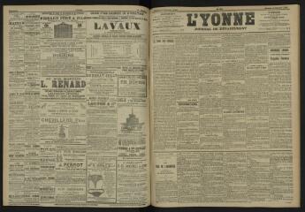 3 vues - L\'Yonne, journal du département, n° 238, samedi 14 octobre 1905 (ouvre la visionneuse)