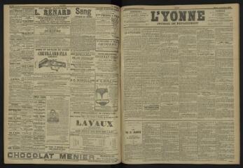 3 vues - L\'Yonne, journal du département, n° 240, mardi 17 octobre 1905 (ouvre la visionneuse)