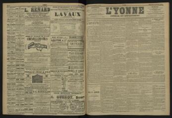 3 vues - L\'Yonne, journal du département, n° 241, mercredi 18 octobre 1905 (ouvre la visionneuse)