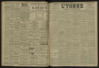 3 vues - L\'Yonne, journal du département, n° 243, vendredi 20 octobre 1905 (ouvre la visionneuse)