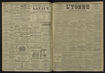3 vues - L\'Yonne, journal du département, n° 244, samedi 21 octobre 1905 (ouvre la visionneuse)
