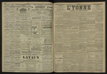 3 vues - L\'Yonne, journal du département, n° 247, mercredi 25 octobre 1905 (ouvre la visionneuse)