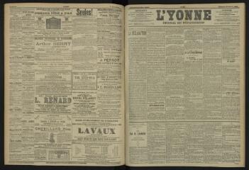 3 vues - L\'Yonne, journal du département, n° 255, samedi 4 novembre 1905 (ouvre la visionneuse)