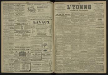3 vues - L\'Yonne, journal du département, n° 261, samedi 11 novembre 1905 (ouvre la visionneuse)