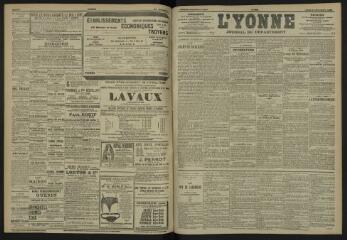 3 vues - L\'Yonne, journal du département, n° 262, lundi 13 novembre 1905 (ouvre la visionneuse)