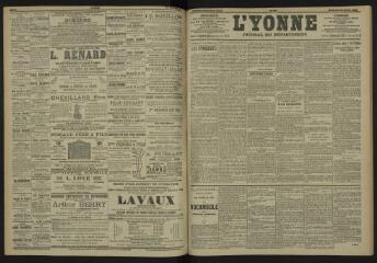 3 vues - L\'Yonne, journal du département, n° 275, mardi 28 novembre 1905 (ouvre la visionneuse)