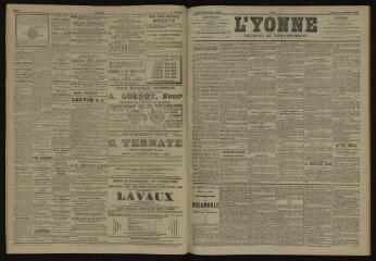 3 vues - L\'Yonne, journal du département, n° 4, vendredi 5 janvier 1906 (ouvre la visionneuse)