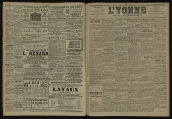 3 vues - L\'Yonne, journal du département, n° 5, samedi 6 janvier 1906 (ouvre la visionneuse)