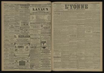 3 vues - L\'Yonne, journal du département, n° 11, samedi 13 janvier 1906 (ouvre la visionneuse)