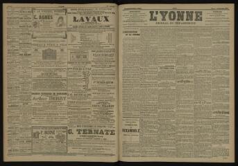 3 vues - L\'Yonne, journal du département, n° 13, mardi 16 janvier 1906 (ouvre la visionneuse)