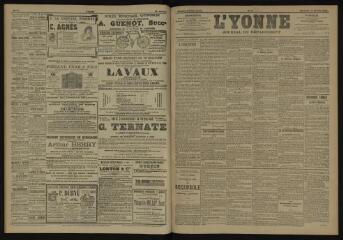 3 vues - L\'Yonne, journal du département, n° 14, mercredi 17 janvier 1906 (ouvre la visionneuse)