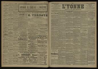 3 vues - L\'Yonne, journal du département, n° 16, vendredi 19 janvier 1906 (ouvre la visionneuse)
