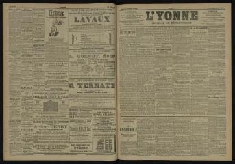 3 vues - L\'Yonne, journal du département, n° 21, jeudi 25 janvier 1906 (ouvre la visionneuse)