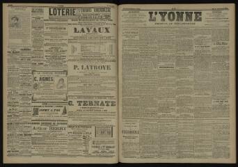 3 vues - L\'Yonne, journal du département, n° 31, mardi 6 février 1906 (ouvre la visionneuse)