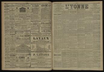 3 vues - L\'Yonne, journal du département, n° 79, mardi 3 avril 1906 (ouvre la visionneuse)