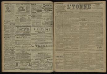 3 vues - L\'Yonne, journal du département, n° 80, mercredi 4 avril 1906 (ouvre la visionneuse)