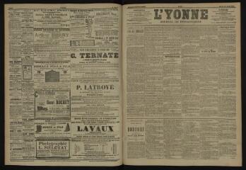 3 vues - L\'Yonne, journal du département, n° 85, mardi 10 avril 1906 (ouvre la visionneuse)
