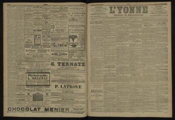 3 vues - L\'Yonne, journal du département, n° 86, mercredi 11 avril 1906 (ouvre la visionneuse)