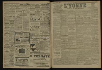 3 vues - L\'Yonne, journal du département, n° 94, samedi 21 avril 1906 (ouvre la visionneuse)