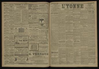 3 vues - L\'Yonne, journal du département, n° 100, samedi 28 avril 1906 (ouvre la visionneuse)