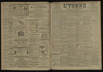 3 vues - L\'Yonne, journal du département, n° 108, mardi 8 mai 1906 (ouvre la visionneuse)
