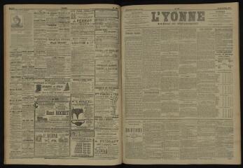 3 vues - L\'Yonne, journal du département, n° 119, lundi 21 mai 1906 (ouvre la visionneuse)