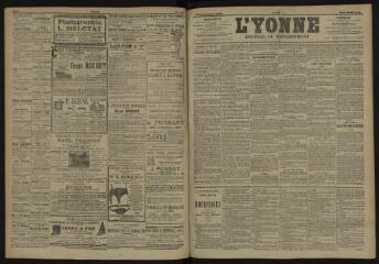 3 vues - L\'Yonne, journal du département, n° 125, mardi 29 mai 1906 (ouvre la visionneuse)