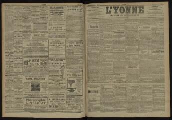 3 vues - L\'Yonne, journal du département, n° 129, samedi 2 juin 1906 (ouvre la visionneuse)