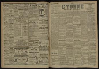 3 vues - L\'Yonne, journal du département, n° 132, jeudi 7 juin 1906 (ouvre la visionneuse)