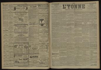 3 vues - L\'Yonne, journal du département, n° 133, vendredi 8 juin 1906 (ouvre la visionneuse)