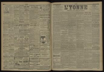 3 vues - L\'Yonne, journal du département, n° 135, lundi 11 juin 1906 (ouvre la visionneuse)