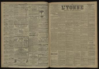 3 vues - L\'Yonne, journal du département, n° 137, mercredi 13 juin 1906 (ouvre la visionneuse)