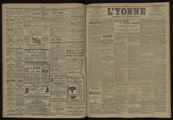 3 vues - L\'Yonne, journal du département, n° 139, vendredi 15 juin 1906 (ouvre la visionneuse)
