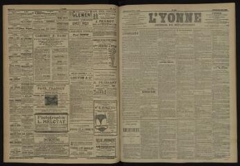 3 vues - L\'Yonne, journal du département, n° 140, samedi 16 juin 1906 (ouvre la visionneuse)