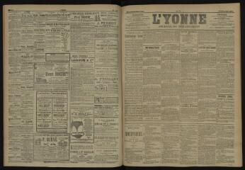 3 vues - L\'Yonne, journal du département, n° 141, lundi 18 juin 1906 (ouvre la visionneuse)
