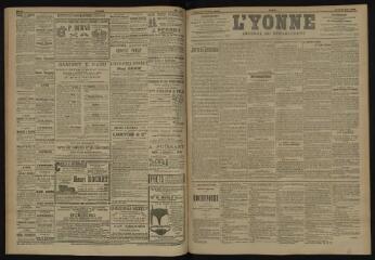 3 vues - L\'Yonne, journal du département, n° 144, jeudi 21 juin 1906 (ouvre la visionneuse)